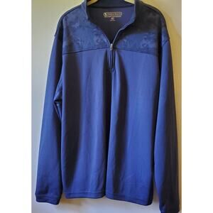 Pebble Beach Mens Dry-Luxe Performance Quarter Zip Golf Pullover Size XL Camo